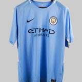 Manchester City 2017-18 Kun Aguero Home Kit  (XL)