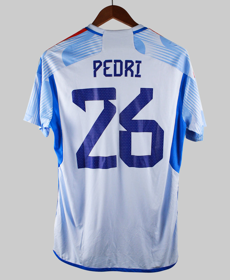 Spain 2022-23 Pedri Away Kit (L)