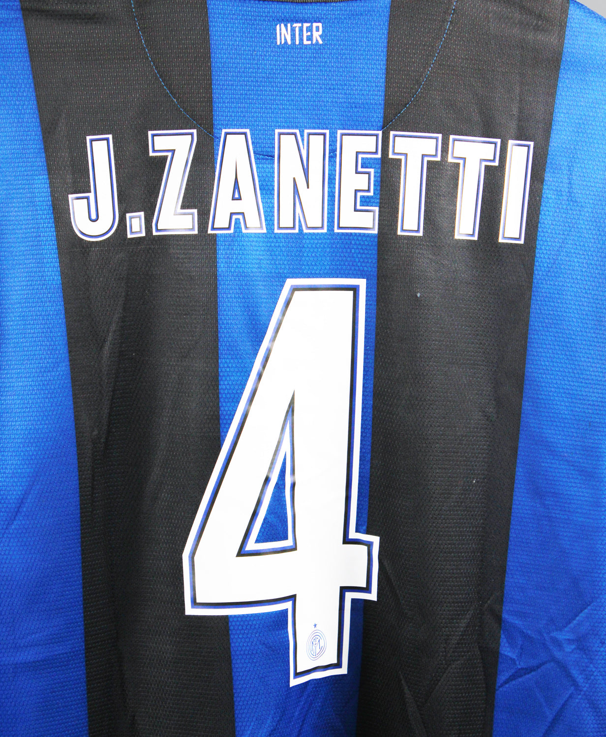 Inter Milan 2012-13 J. Zanetti Home Kit  (XL)