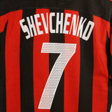 AC Milan 2003-04 Shevchenko Home Kit  (M)