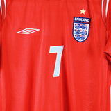 England 2004-05 Beckham Away Kit (S)
