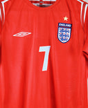 England 2004-05 Beckham Away Kit (S)