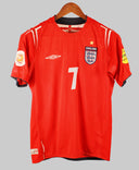 England 2004-05 Beckham Away Kit (S)