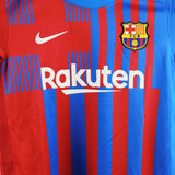 Barcelona 2021-22 Sergio Home Kit   (YM)