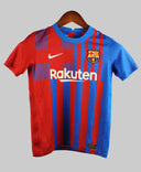 Barcelona 2021-22 Sergio Home Kit   (YM)