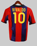 Barcelona 2001-02 Rivaldo Home Kit   (YL)