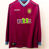 Aston Villa 2001-02 Long Sleeve Home Kit (M)