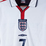 England 2003-04 Beckham Home Kit (M)