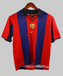 Barcelona 2001-02 Rivaldo Home Kit   (YL)