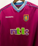 Aston Villa 2001-02 Long Sleeve Home Kit (M)