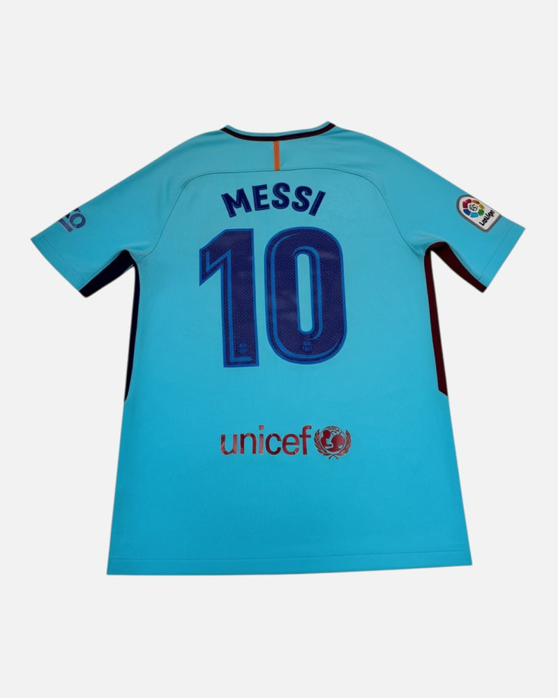 Barcelona 2017-18 Messi away vintage football shirt, size M.
