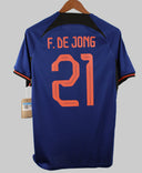 Netherlands 2022 F. De Jong Away Kit W/ Tags (M)