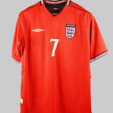 England 2002-03 Beckham  Away Kit (L)