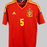 Spain 2012-13 Puyol Home Kit  (M)