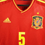 Spain 2012-13 Puyol Home Kit  (M)