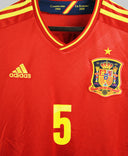 Spain 2012-13 Puyol Home Kit  (M)