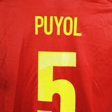 Spain 2012-13 Puyol Home Kit  (M)