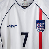 England 2002-03 Beckham Home Kit  (L)