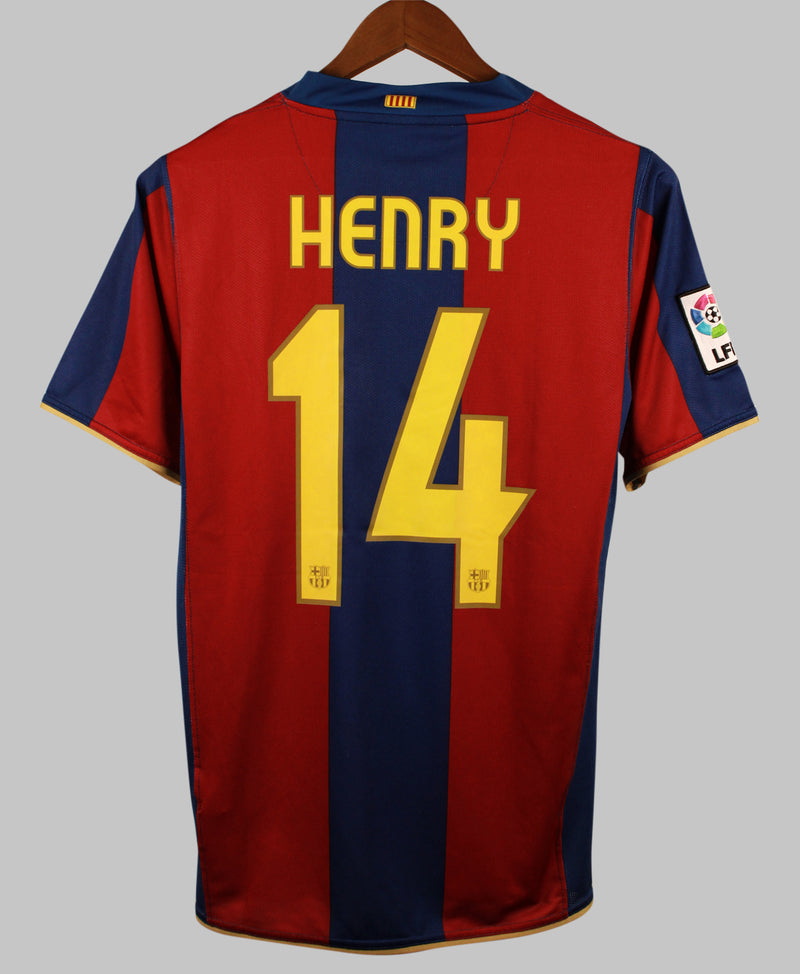 Barcelona 2007-08 Henry Home Kit (S)