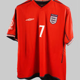 England 2002-03 Beckham Away Kit (L)