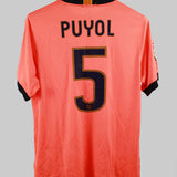 Barcelona 2009-10 Puyol Away Kit   (M)
