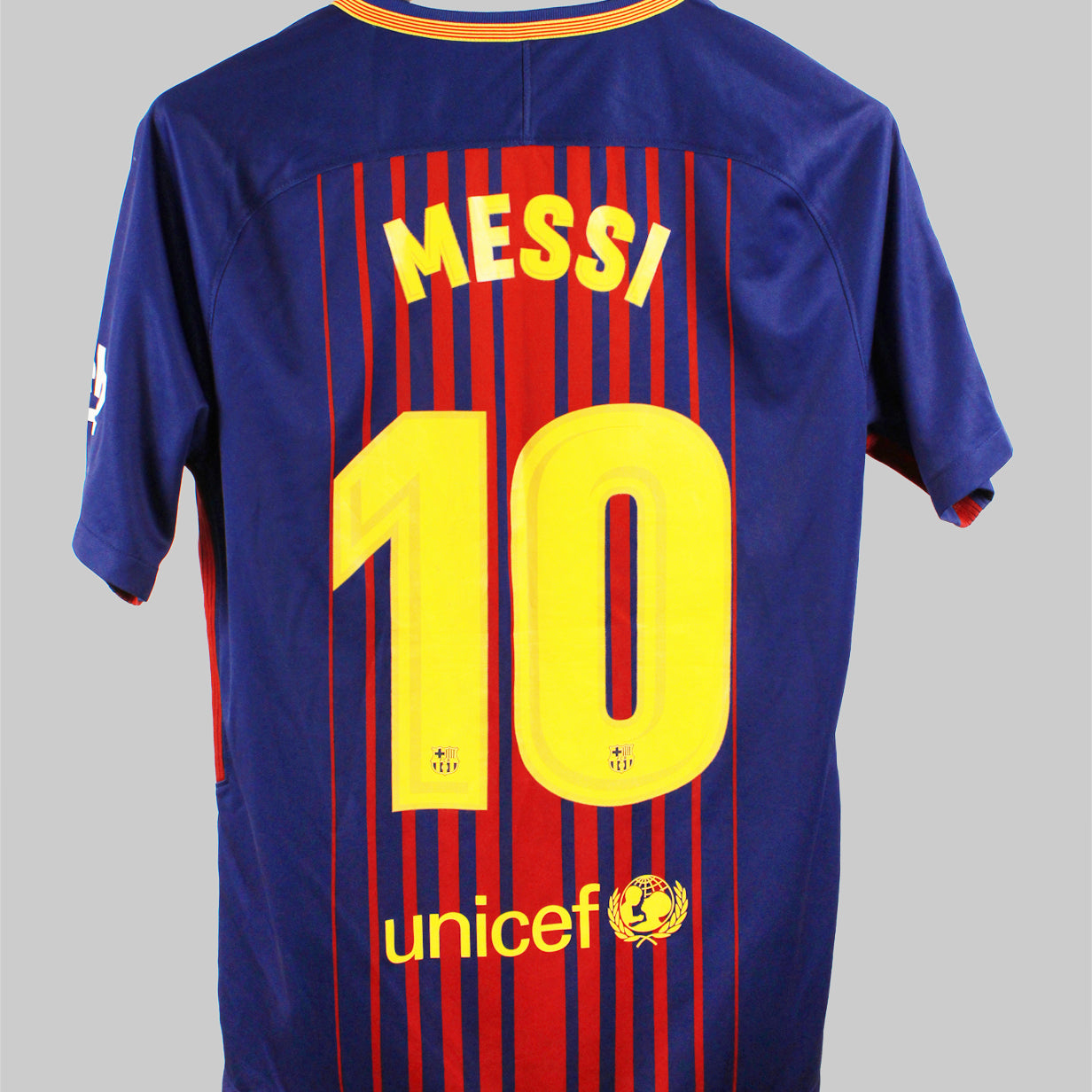 Barcelona 2017-18 Messi Home Kit   (M)