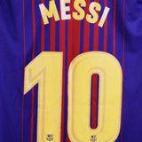 Barcelona 2017-18 Messi Home Kit   (M)
