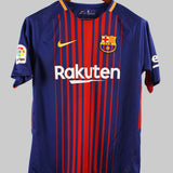 Barcelona 2017-18 Messi Home Kit   (M)
