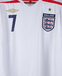 England 2007-08 Beckham Home Kit (XL)