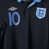 England 2011-12 Rooney Long Sleeve Away Kit   (M)