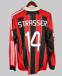AC Milan 2012-13 Strasser Long Sleeve Home Kit (XL)