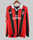 AC Milan 2012-13 Strasser Long Sleeve Home Kit (XL)