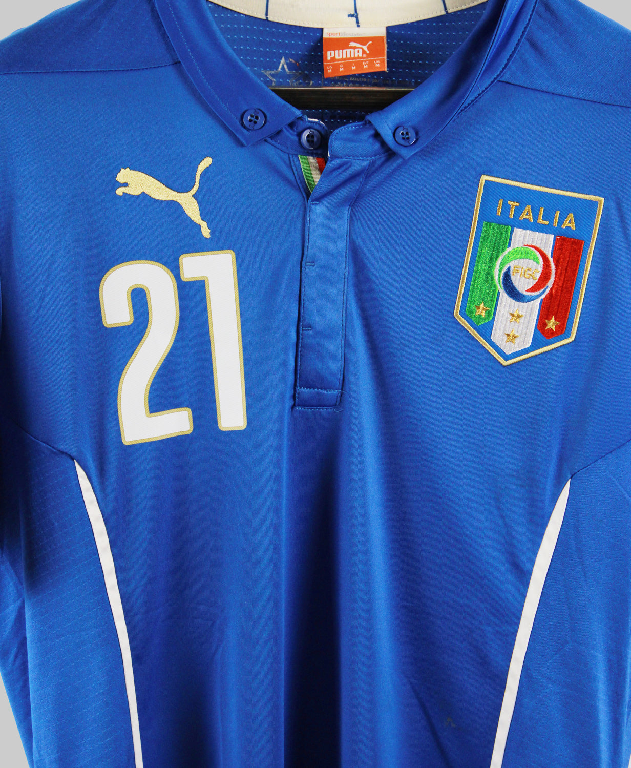Italy 2014-15 Pirlo Home Kit   (M)