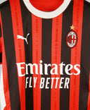 AC Milan 2024-25 Pulisic Home Kit  (S)