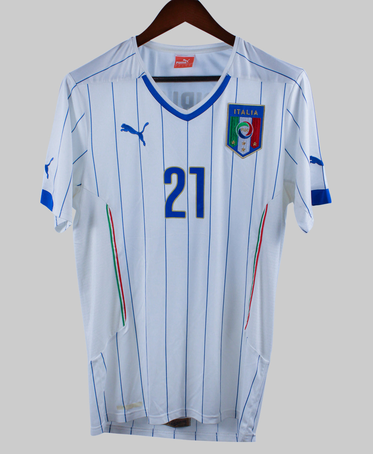 Italy 2014-15 Pirlo Away Kit   (L)