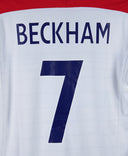 England 2003-04 Beckham Long Sleeve Home Kit (M)
