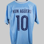 Manchester City 2017-18 Kun Aguero Home Kit   (XL)