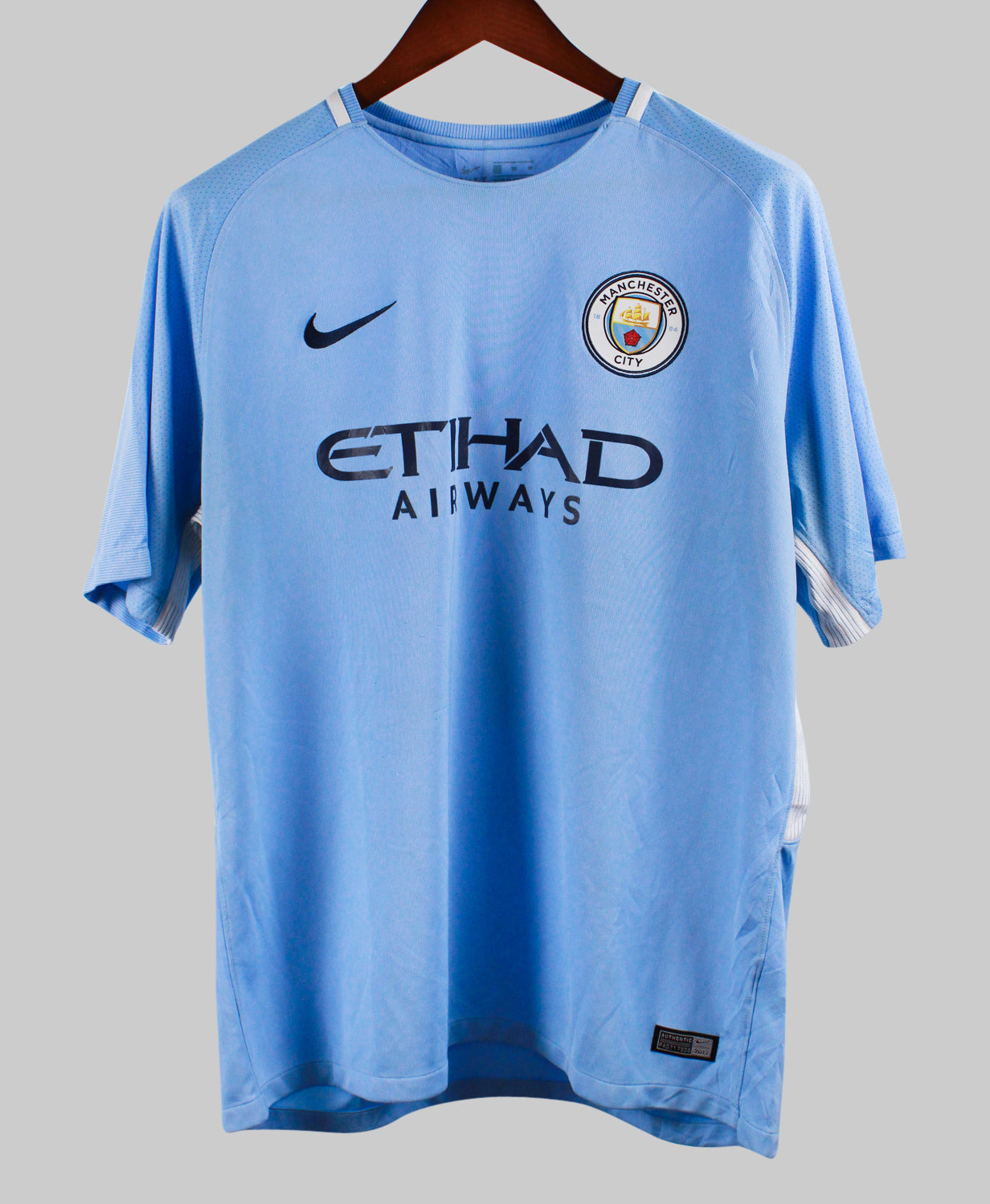 Manchester City 2017-18 Kun Aguero Home Kit   (XL)