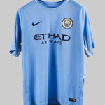 Manchester City 2017-18 Kun Aguero Home Kit   (XL)