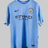 Manchester City 2017-18 Kun Aguero Home Kit   (XL)