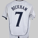 England 2001-02 Beckham Home Kit (YL)