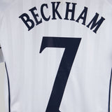 England 2001-02 Beckham Home Kit (YL)