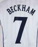 England 2001-02 Beckham Home Kit (YL)