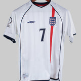 England 2001-02 Beckham Home Kit (YL)