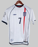 England 2001-02 Beckham Home Kit (YL)