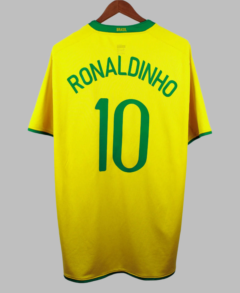 Brazil 2008 Ronaldinho Home Kit (2XL)