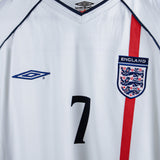 England 2001-02 Beckham  Home Kit (XL)