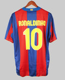 Barcelona 2007-08 Ronaldinho Home Kit (2XL)