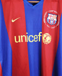 Barcelona 2007-08 Ronaldinho Home Kit (2XL)
