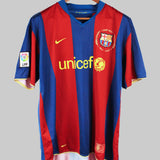 Barcelona 2007-08 Ronaldinho Home Kit (2XL)
